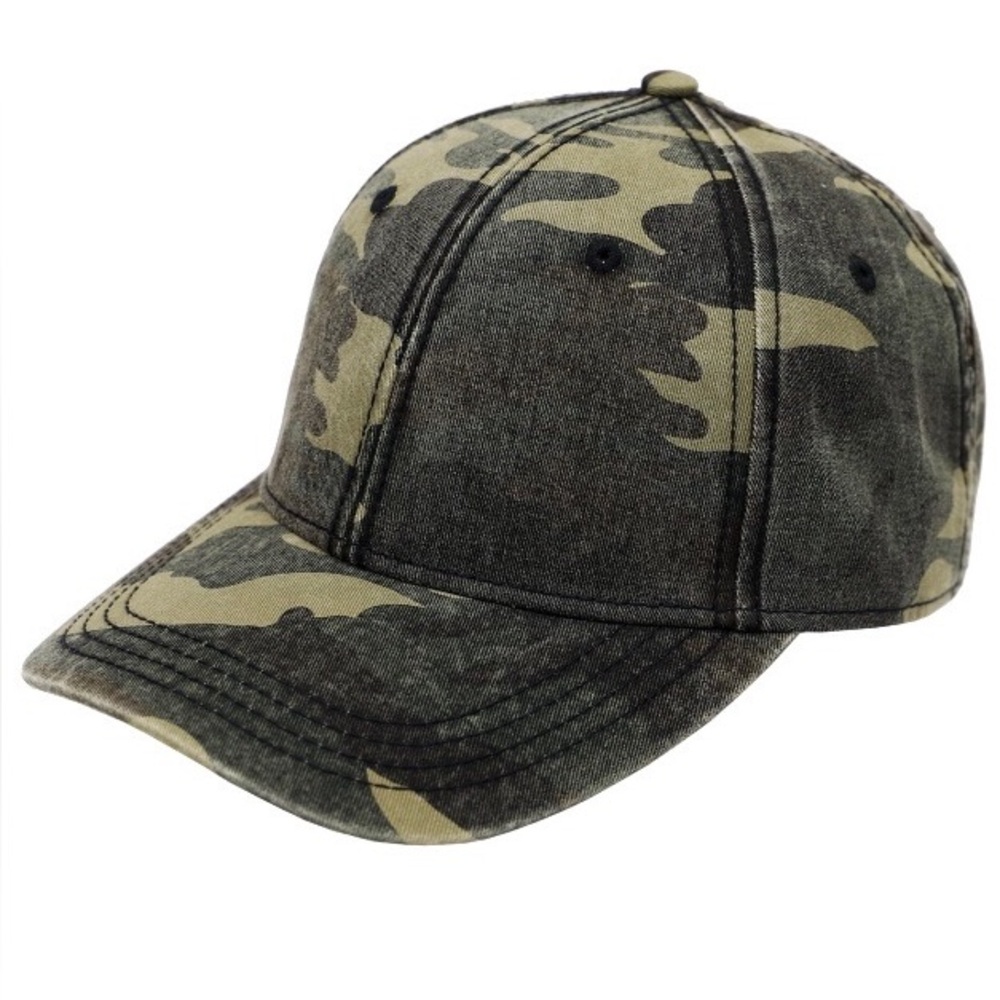 🎈$6🎈NEW GEORGE Camo Baseball Hat Green UNISEX Men's Size Adjustable - Picture 3 of 16